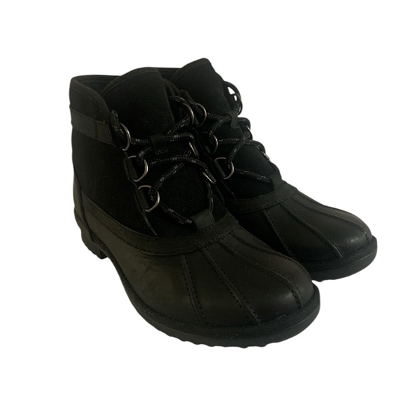UGG Black Snow Winter Boots Women 8 - Picture 3 of 12